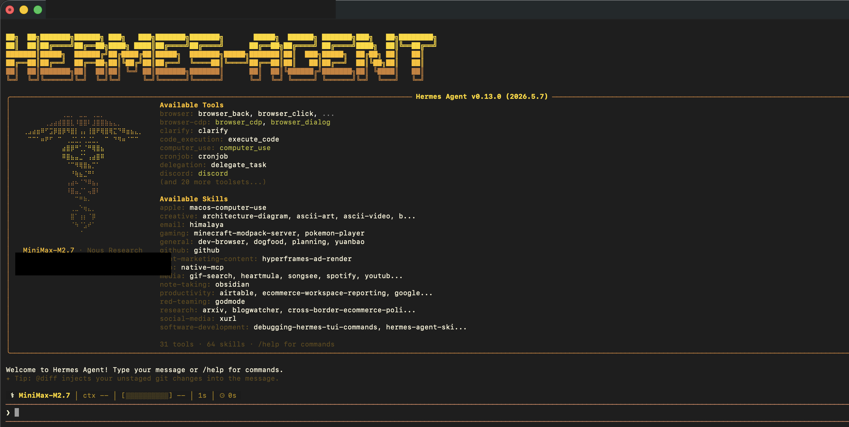 Hermes CLI TUI